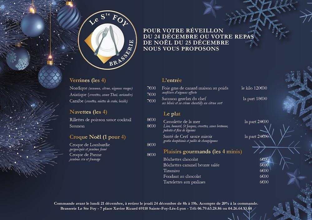 Brasserie le Ste Foy - Menu Image 3